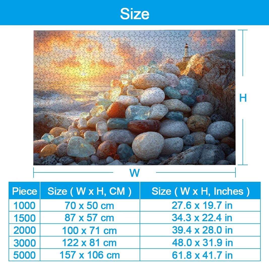 Puzzle 2000 Pièces Adultes, Puzzle 2000 Pieces Coucher Soleil, Cadeau -2160