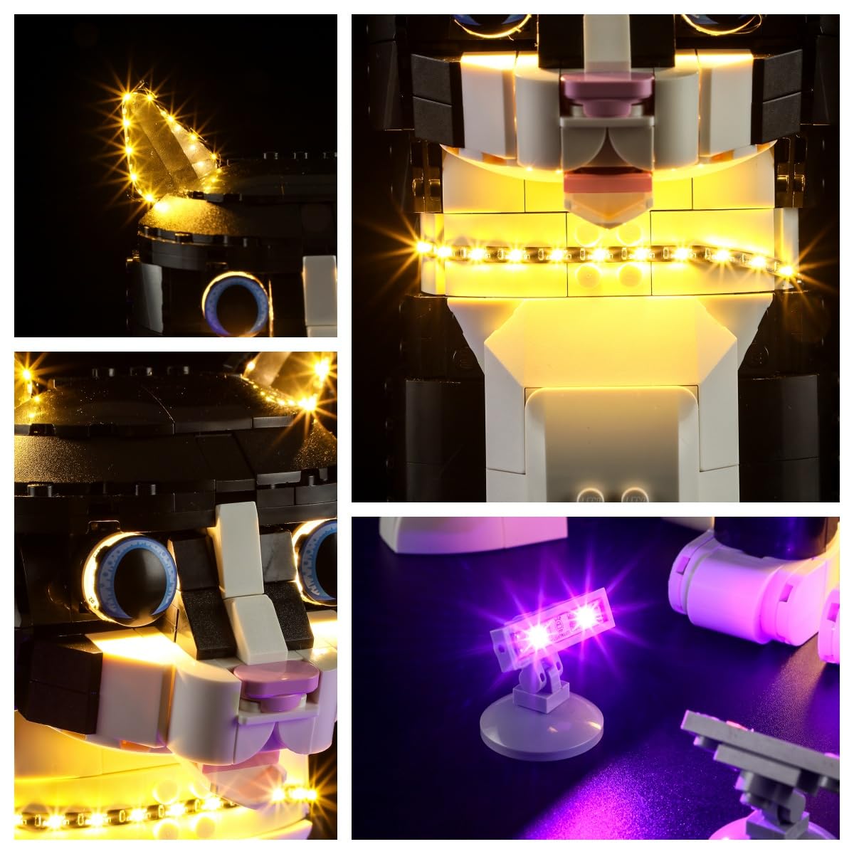 LIGHTAILING Zestaw lampek do Lego-21349 Tuxedo Cat - model