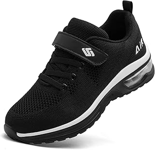 Xikoro Kids Sneakers Boys Girls Air Cushion Athletic Running Trainers Lightweight Breathable Walking Sports Tennis Shoes