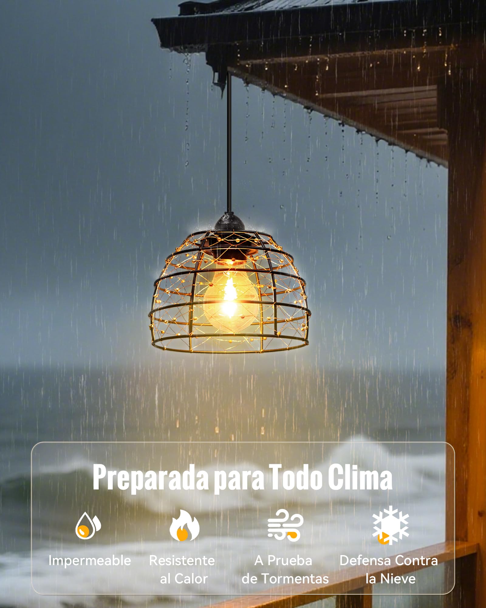 Lámpara Solar Exterior de Estilo Bohemio, Impermeable IP65 Luces Exterior Solar con Temporizador de 4/6/8 Horas y 4 Ajustes de Brillo, para Patios, Balcones y Jardines - 2 Unidades