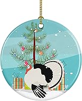 Vista 36 de Caroline's Treasures Bactrian Camel Adorno de cerámica de Navidad, decoración colgante de árbol de Navidad verde azulado para el hogar, vacaciones