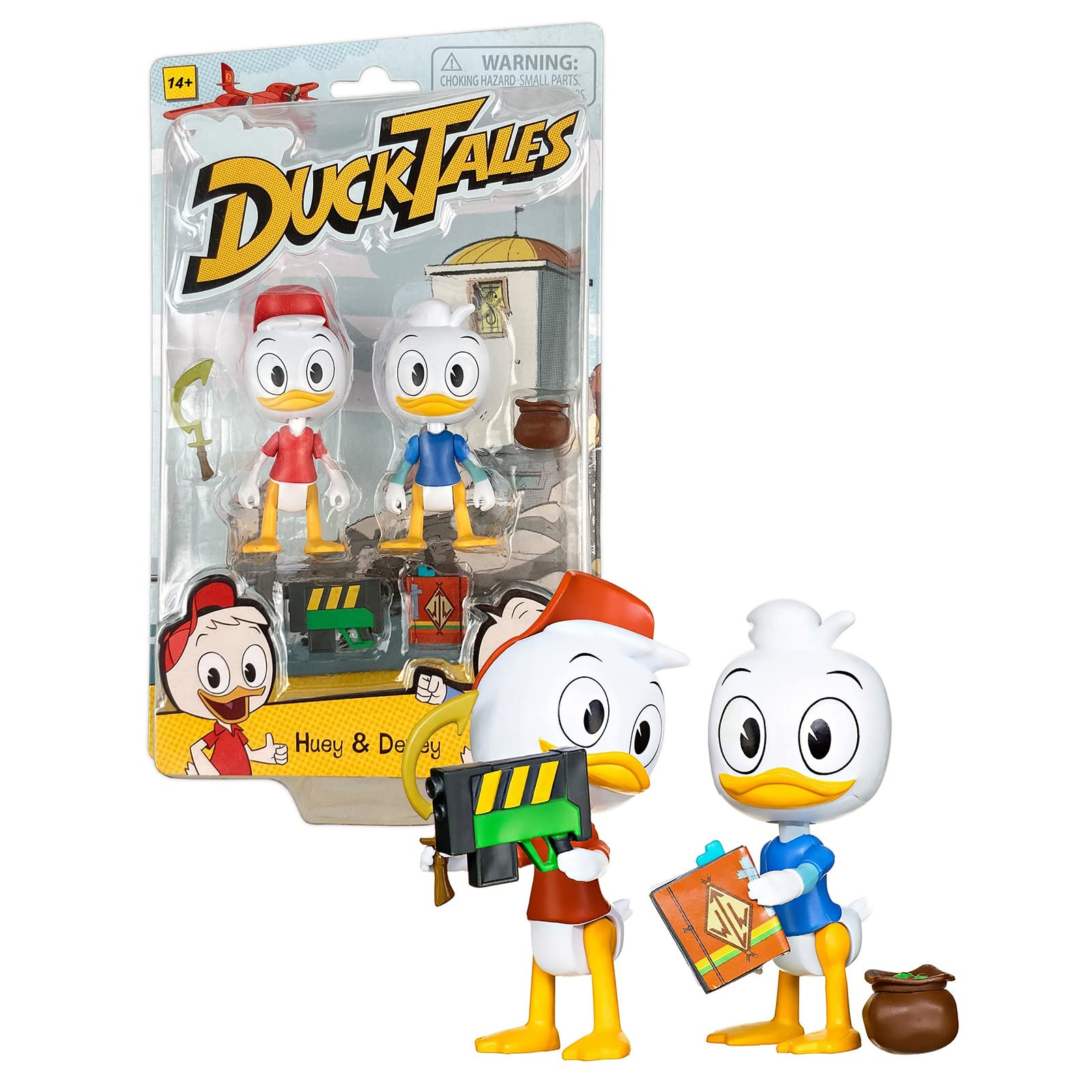 DuckTales PhatMojo 4 Inch Action Figure Small Size Figurine (Huey & Dewey)