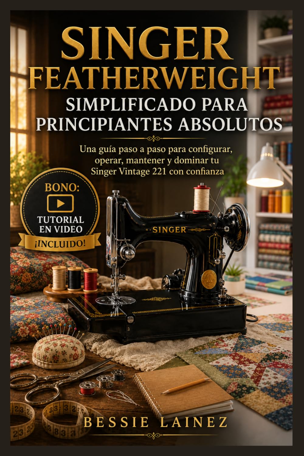 SINGER FEATHERWEIGHT SIMPLIFICADO PARA PRINCIPIANTES ABSOLUTOS: Una Guía Paso a Paso para Configurar, Operar, Mantener y Dominar su Singer 221 Vintage con Confianza