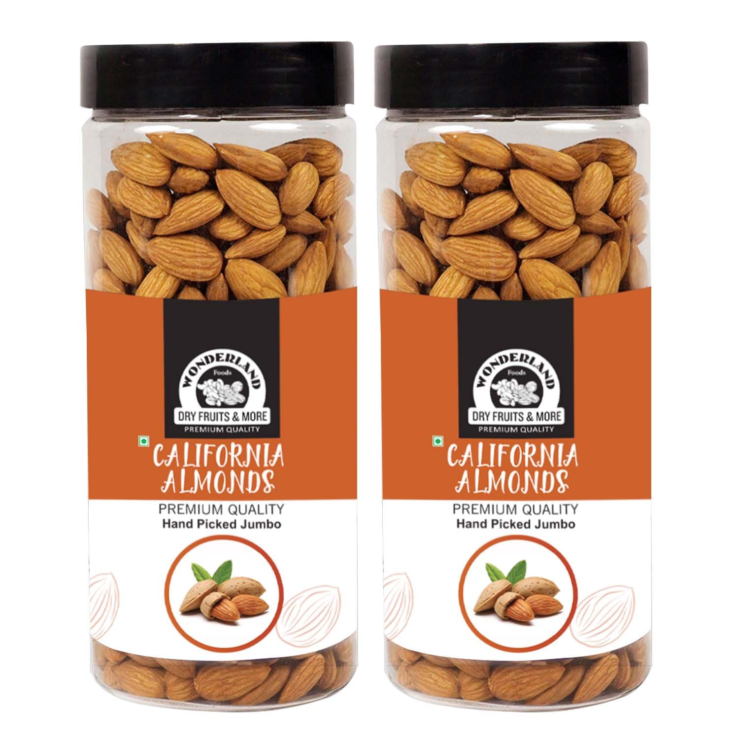 See full amazon price history chart for WONDERLAND FOODS California Hand Picked Bold Almond (Badam) 1Kg (500g X 2 Jar) WONDERLAND FOODS California Hand Picked Bold Almond (Badam) 1Kg (500g X 2 Jar) (B0824RVNQG) Amazon Price History, Amazon Price Tracker