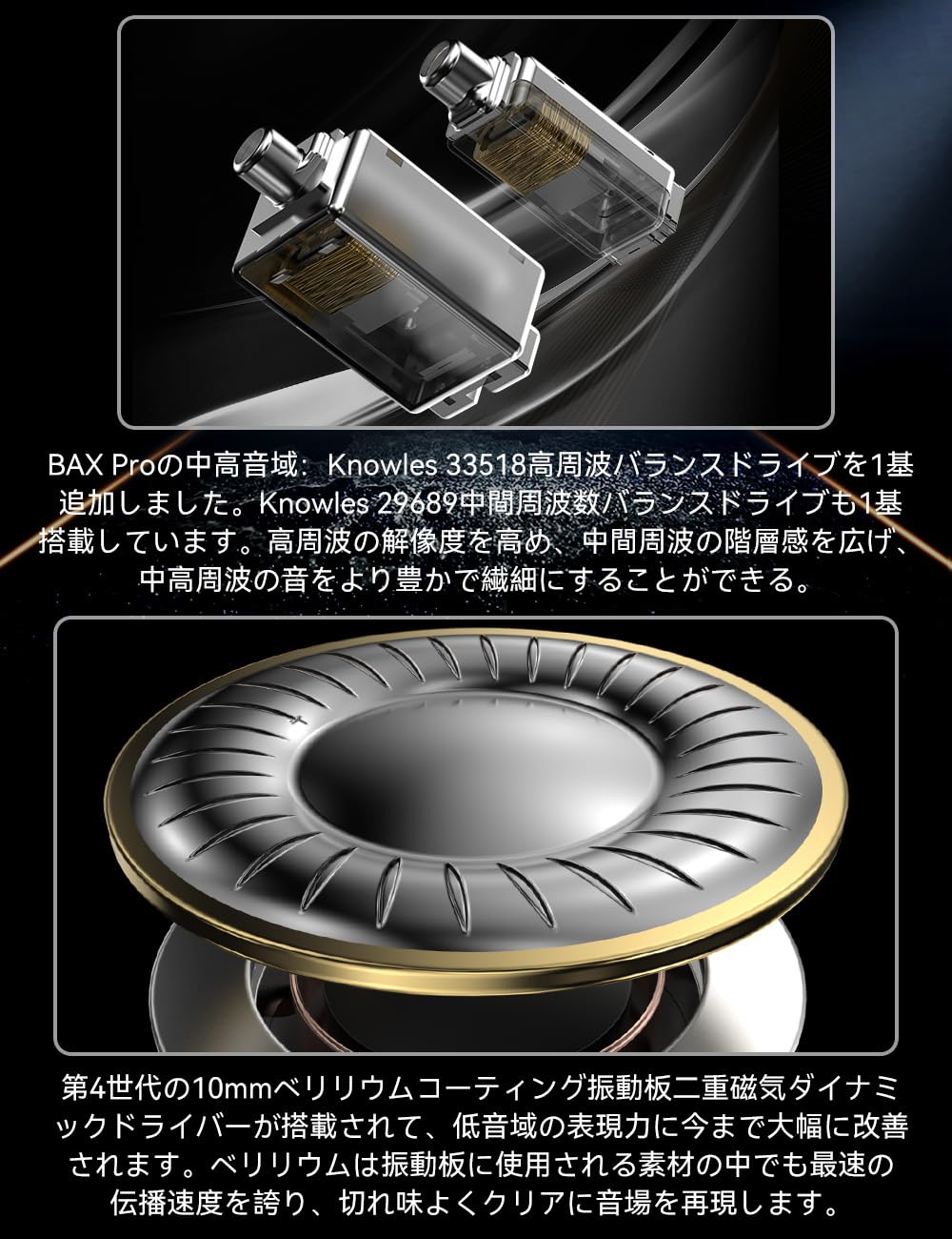 Amazon.co.jp: TRN-BAX Pro モニターイヤホン ハイレゾ イヤホン 