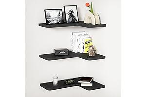 Fixwal Black Corner Shelves: Corner Shelf to Organize Your Space