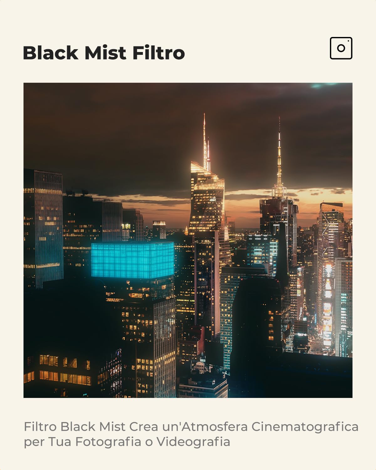 K&F CONCEPT Nano-Xcel 67mm Filtro Black Mist 1/4, Filtro Black Diffusion 1/4 Ultrasottili in Vetro Ottico con 28 Strati Nano Rivestimento per Ritratti e Video