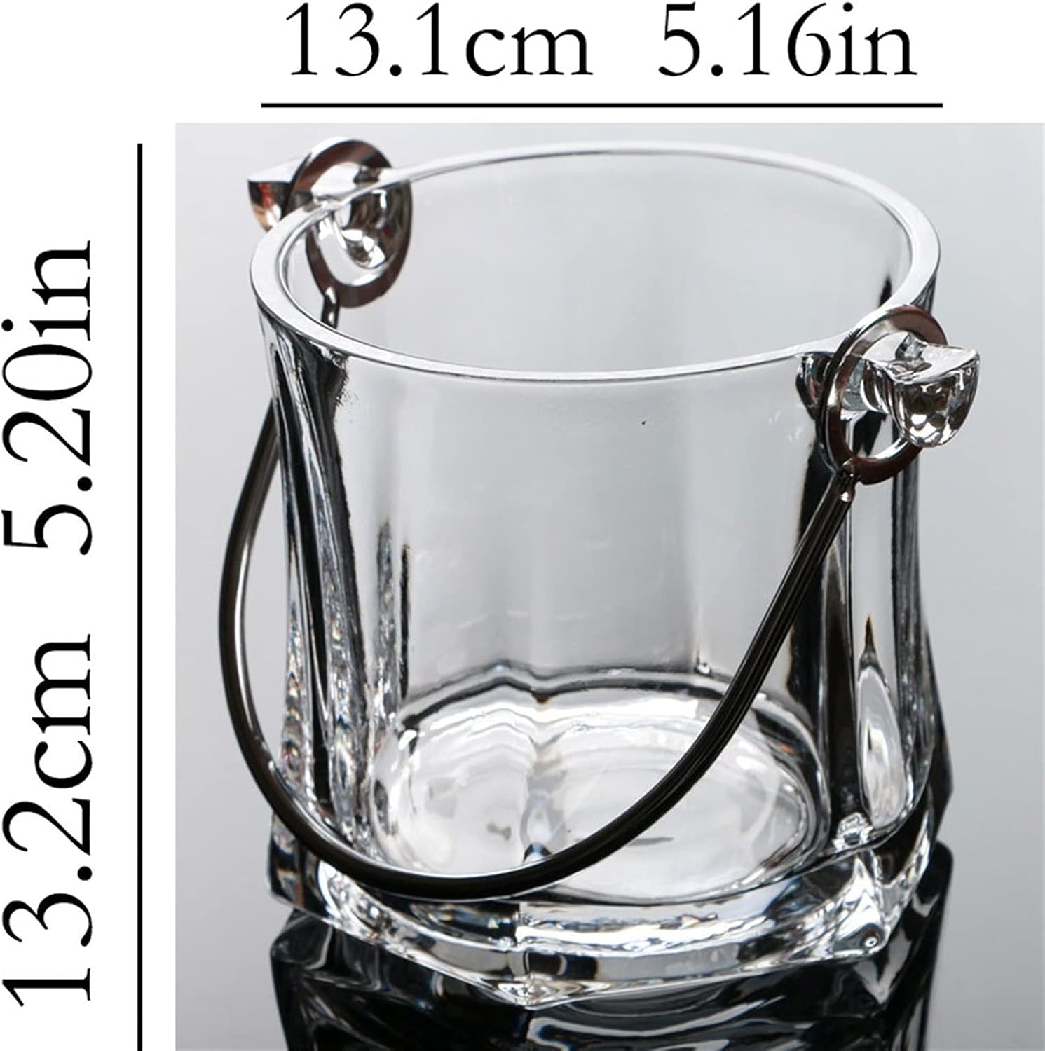 Crystal Glass Restaurant Champagne Ice Bucket Bar Party Beer Cockt