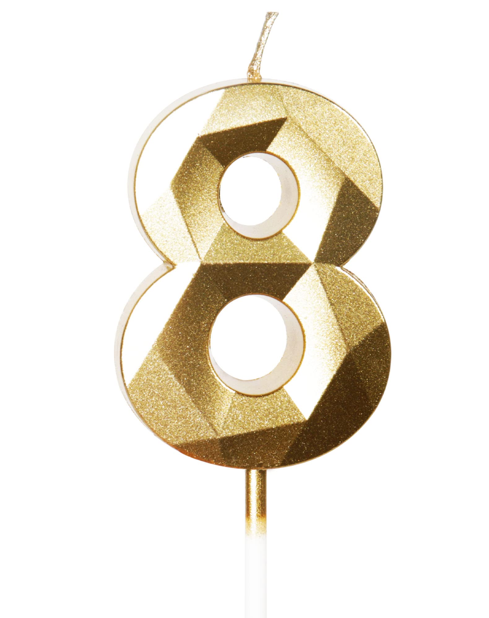 Yiran 50th Birthday Candles, Gold Number 50 Happy Birthday Candles, Cake Topper Decorations for Birthday Party, Wedding Anniversary Celebration Supply — view 237