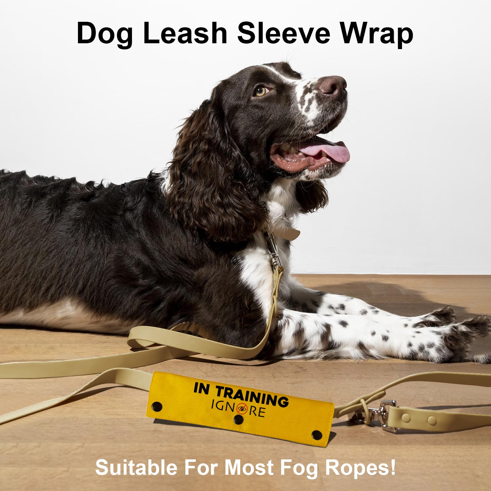 YROVWENQ in Training Ignore Funny Dog Leash Yellow Wrap for Dog Ropes with Ignore Sign (in Training Ignore Sleeve) - Image 2