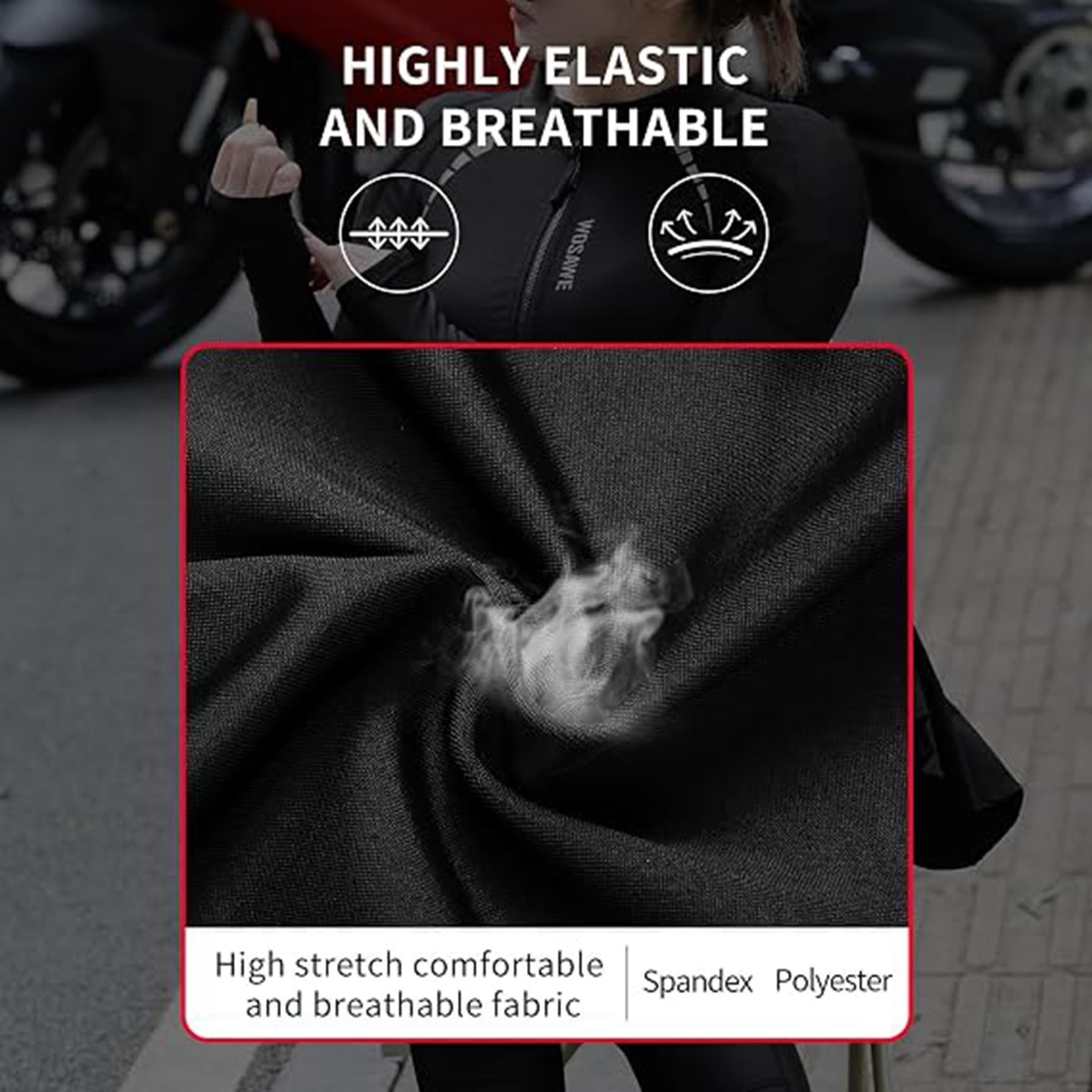 Veste de moto for femmes avec chemise rembourrée blindée certifiée CE | Veste chemise moto en maille avec coussinets arrière,veste protection for équipement vélo Sport d'été(Black,XL)