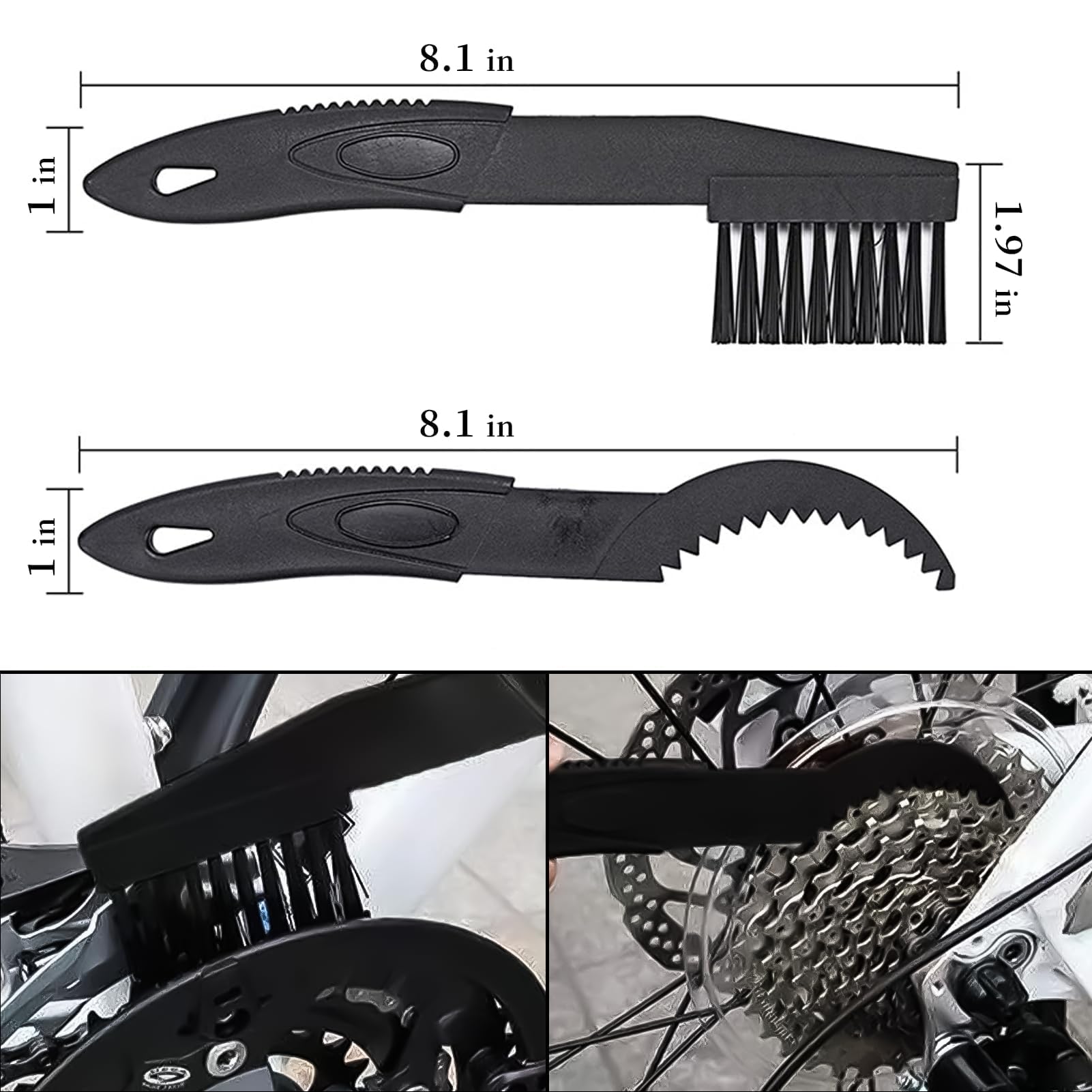 Bicycle Chain Cleaning Tool Brush Motorcycle Chain Brush?MotorcycleBicycle Chain Cleaner and Gear Cleaning Tool - Bike Maintenance Cleaning Brush for Chain and Gear Kit