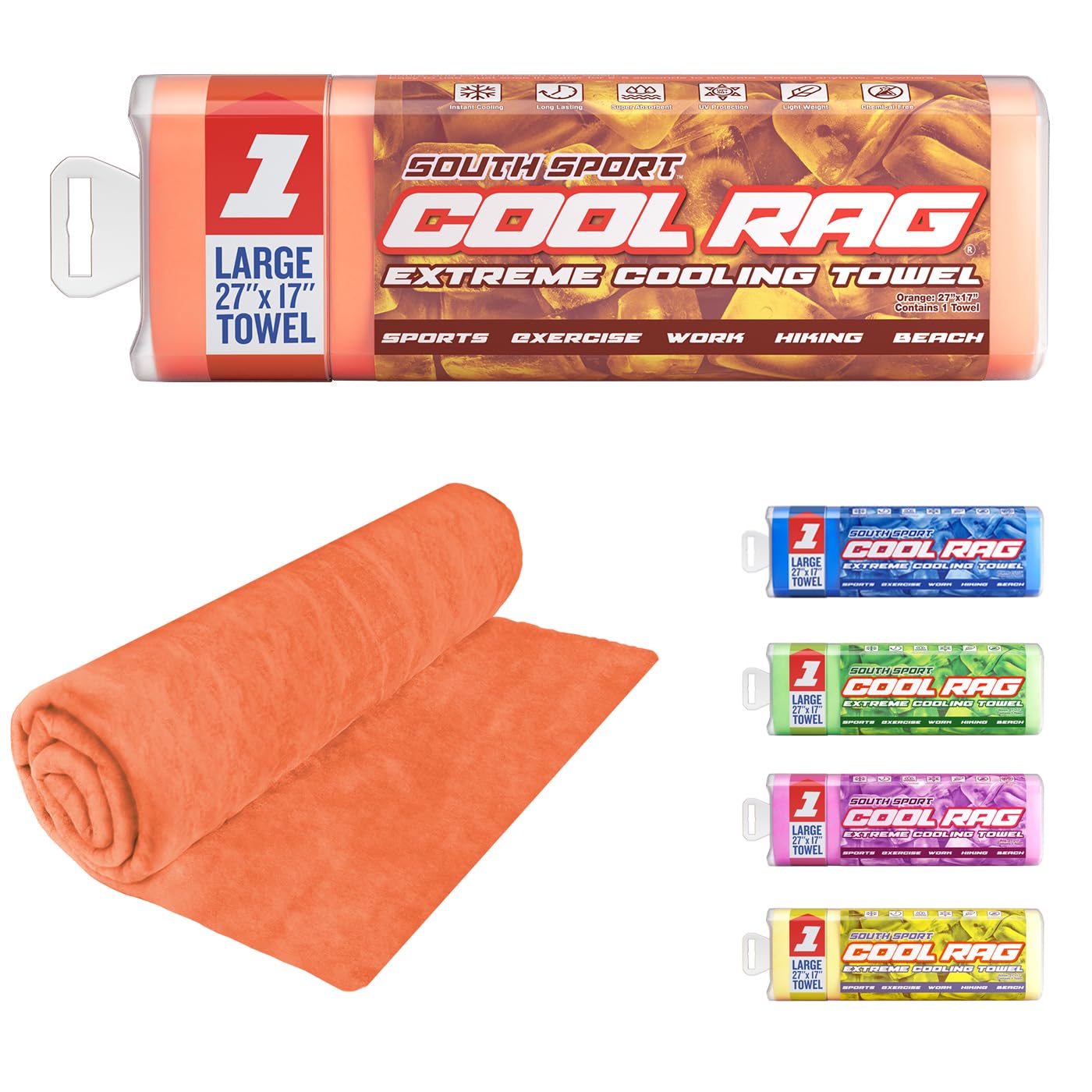 Amazon.com: South Sport Cool RAG Extreme Cooling Towel for Heat