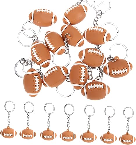 Miniatura 1 de PLAFOPE Llavero de fútbol de juguete de coche, mini llavero de decoración de moda, regalos de fiesta de fútbol, colgante, llavero de rugby, llavero