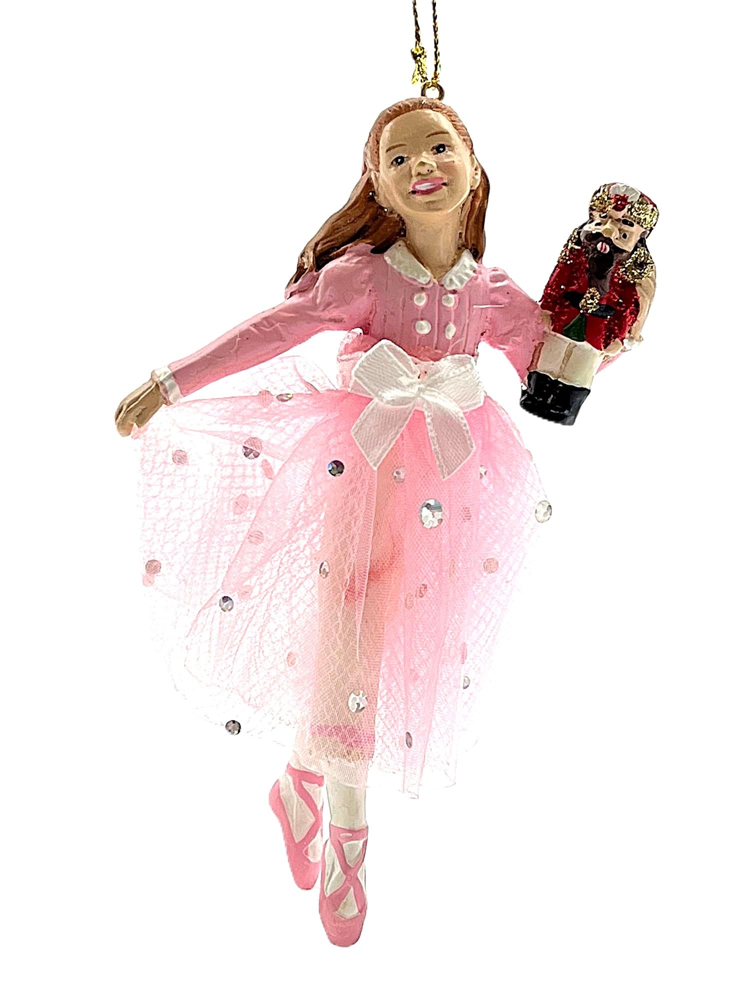 Pink Clara Resin, Christmas Ornament