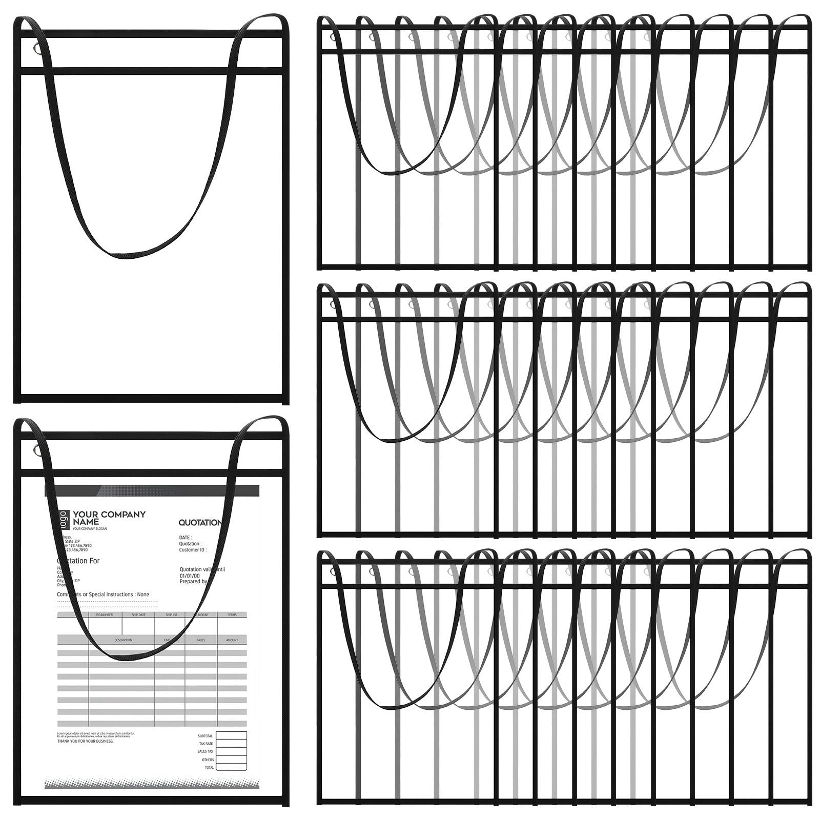 Pochettes Transparentes Multiples Poches Pvc Suspendues Lot de 30 Design Portable pour Rangement Fournitures Scolaires pour Rentrée Scolaire