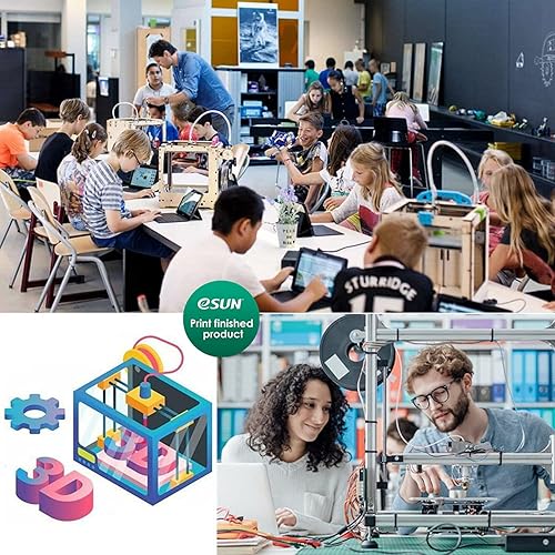 Miniatura 7 de eSUN Filamento PLA de mármol de 0.069 pulgadas, filamento de impresora 3D PLA de mármol, carrete de 2.2 lbs de filamento de impresión 3D para