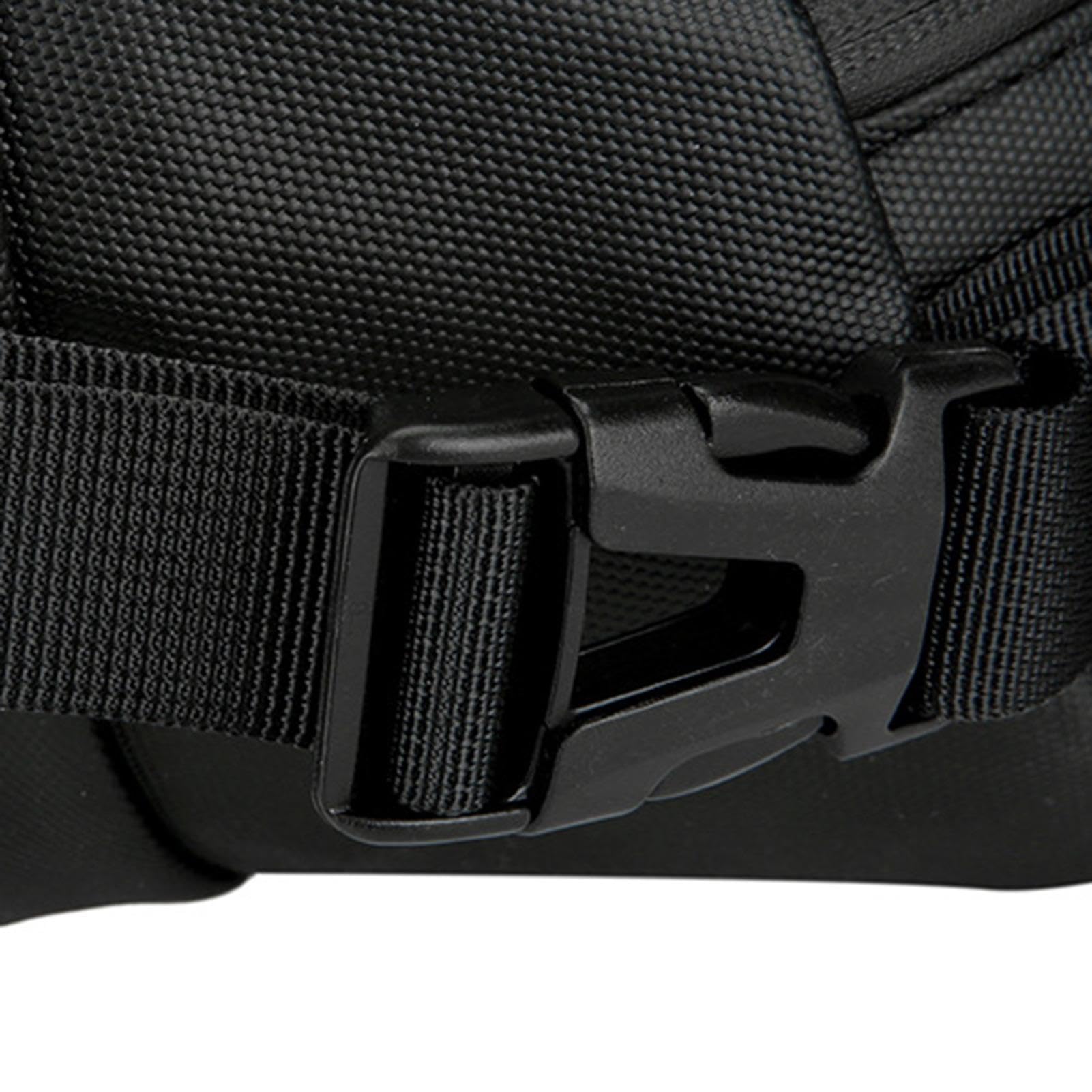 Marsupio da pesca – Marsupio per pesca a mosca, marsupio multifunzionale per escursionismo, borsa portatile per pesca a mosca, accessori per uomini e donne, corsa, ciclismo, escursionismo, Nero