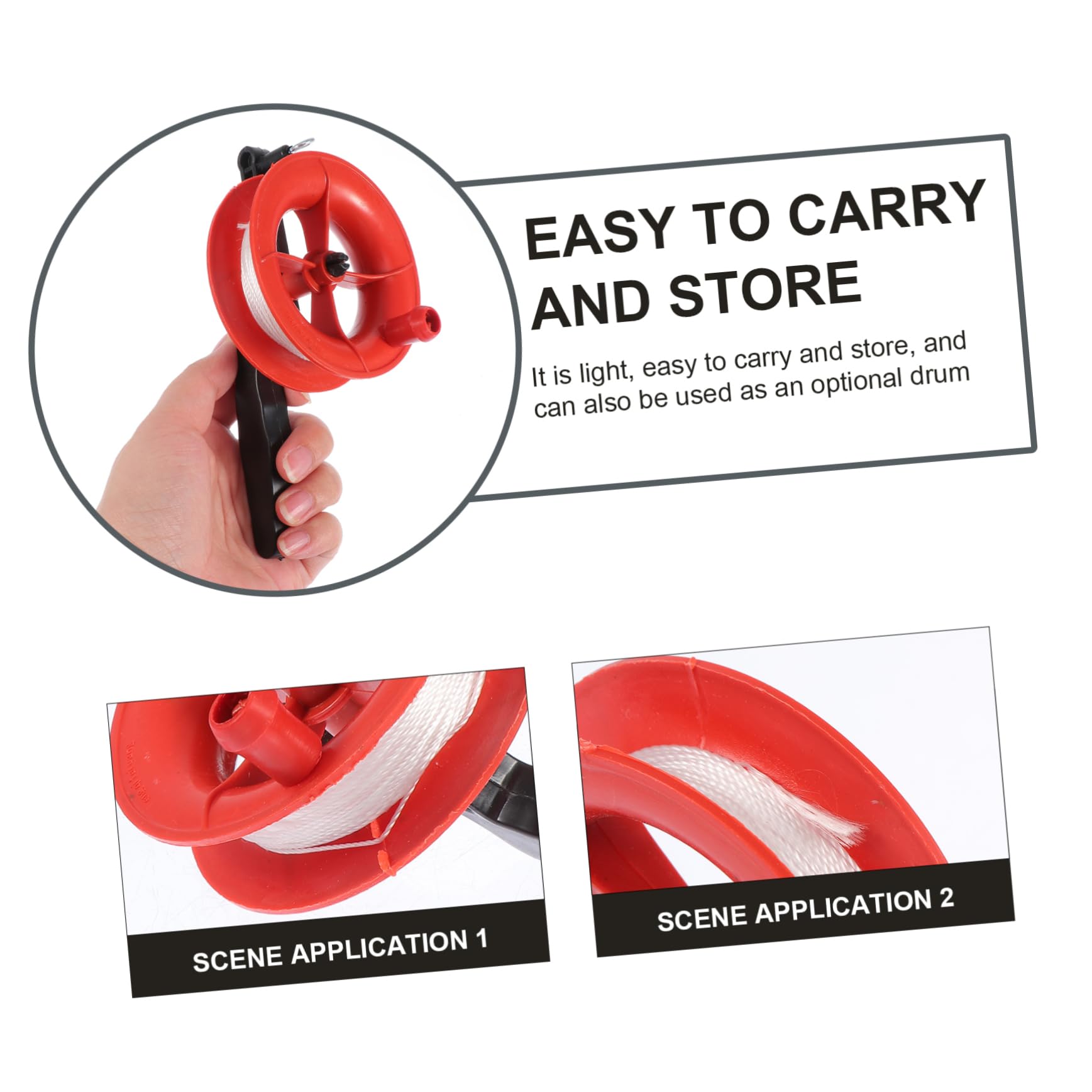 MUSISALY Winch Universal Wheel Winder Hand-held Line Spool for Outdoor Flying Kites