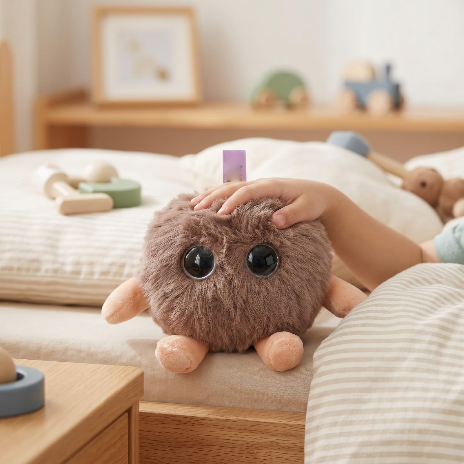 Yctze 8x10cm Juguete de Peluche Gato Inteligente AI para Niños de Aprendizaje y Apoyo Emocional Diálogo Interactivo Multilingüe con Baterí 1000MAH Carga USB Tipo C Compatible