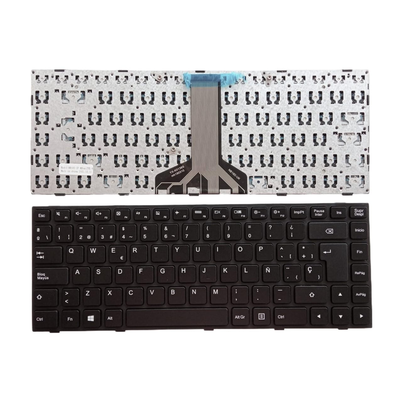Amerykańska hiszpańska klawiatura do laptopa Lenovo dla Ideapad 100-14IBD Notebook PC części laptopa (SP)
