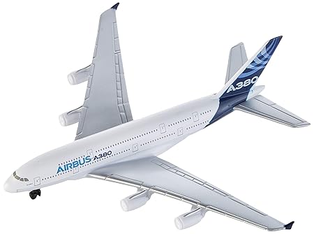 Daron Die Cast Airbus A380 Airplane Play Set, 6-inch