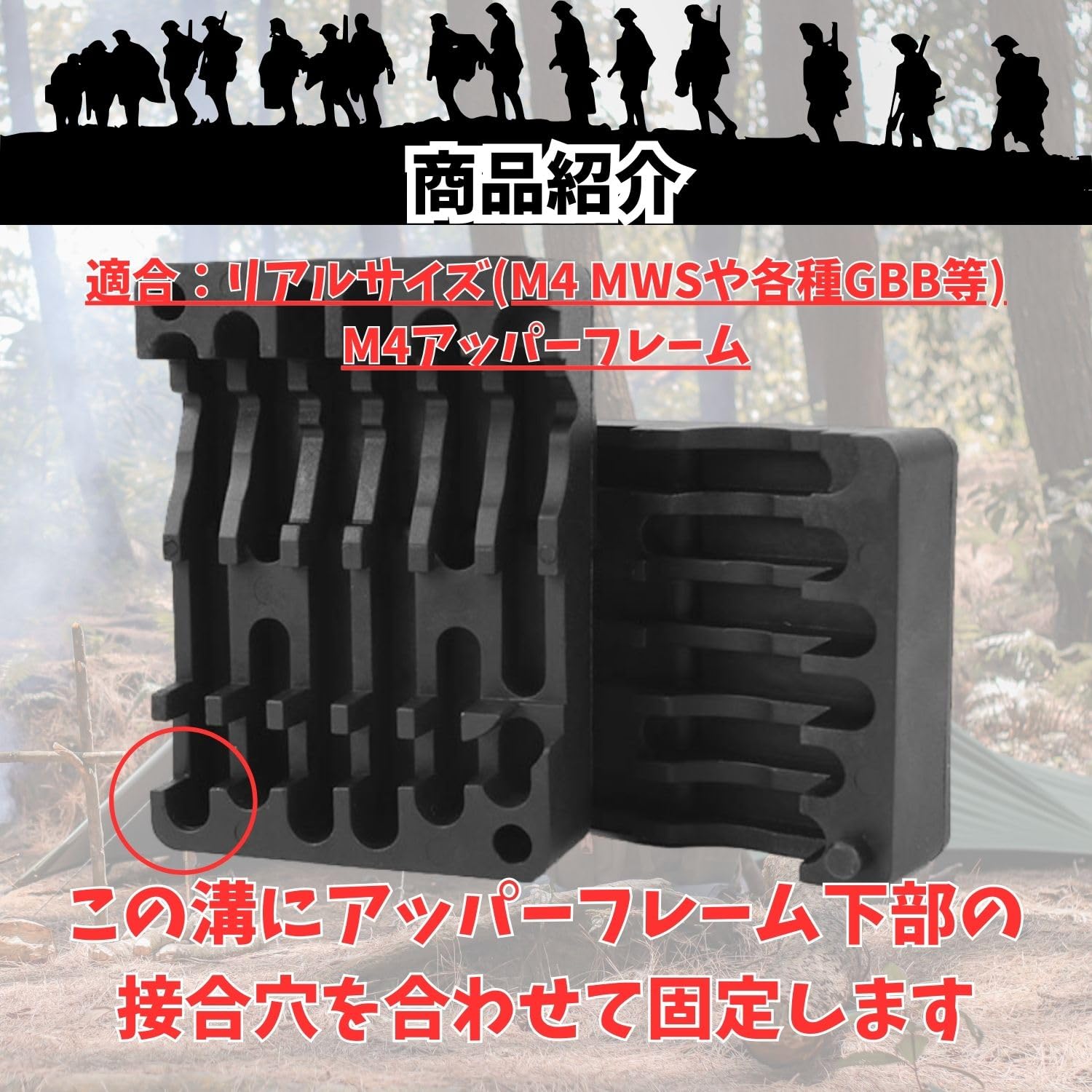 Amazon.co.jp: YESprime バイスブロック M4 AR15 エアガン ライフル