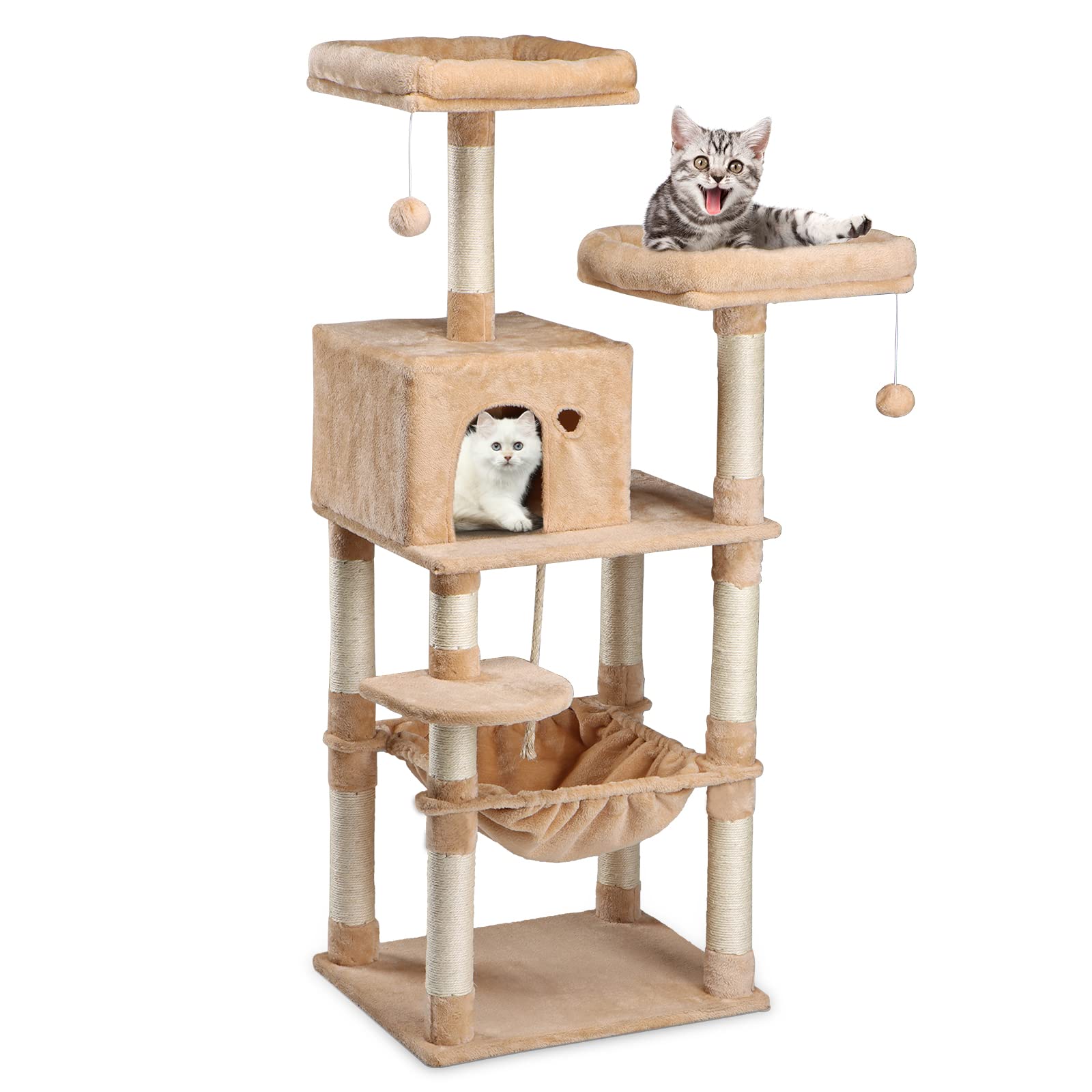Buy NeoStyle Large MultiLevel Cat Tree for Indoor Cats,Cat Tree Condo,Cat Tree Tower,Cat Tower