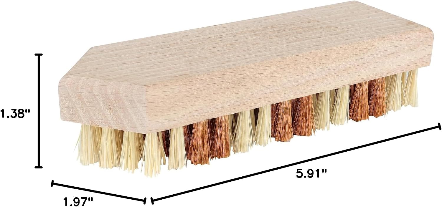 Redecker Stripping Brush for Furniture Restoration – Bronze Wire & Tampico Bristles, Removes Paint & Finish for Upcycling, Untreated Beechwood Handle, Durable & Eco-Friendly