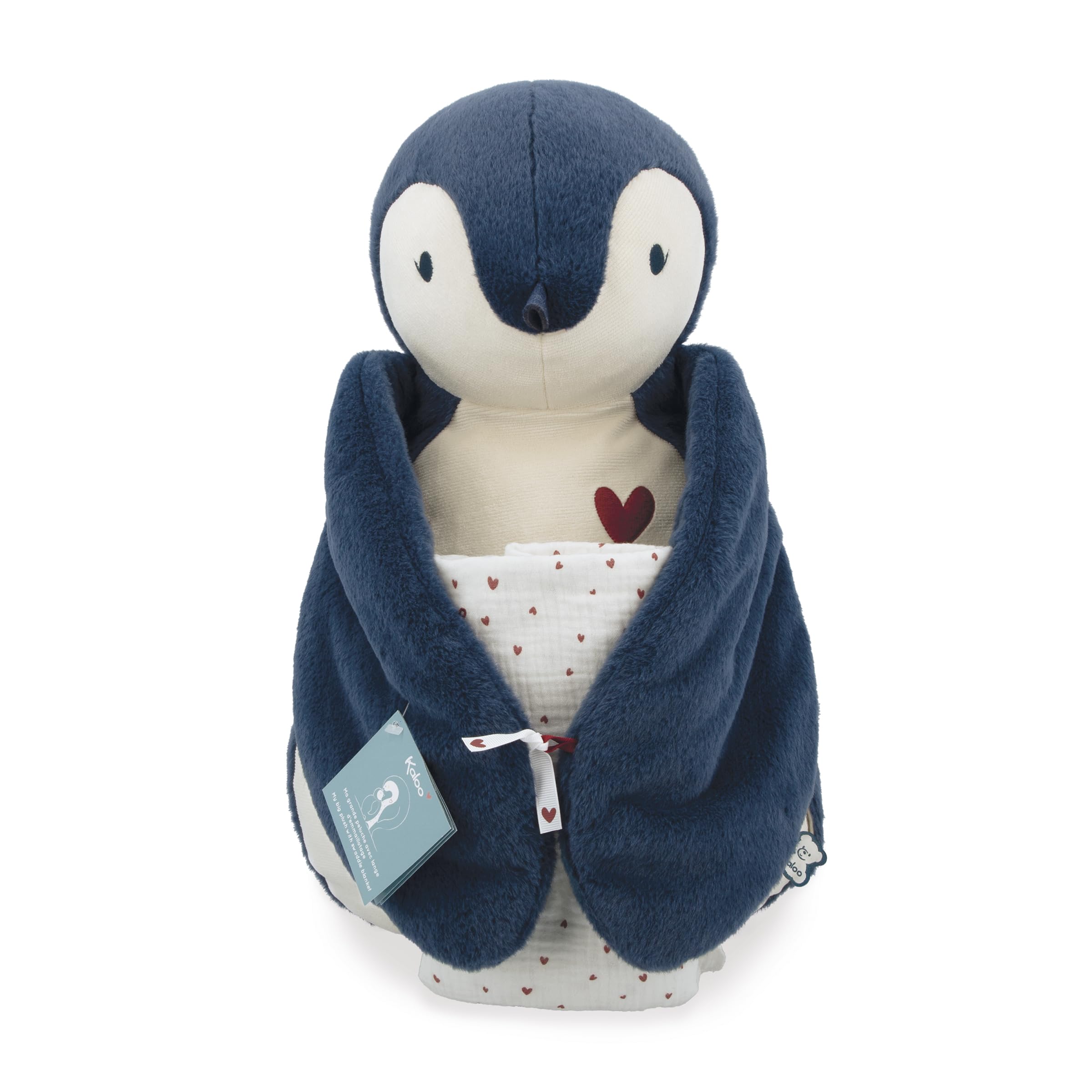 KALOO - Peluche Decorativo Grande 50 cm con Pannolino - Dimensioni del Pannolino: 100 x 100 cm - Peluche per Bambini - dalla Nascita - K212012