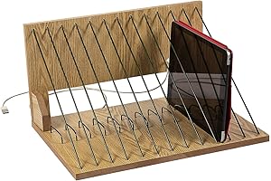 Fun Express Wood Tablet Storage for Versatile Classroom Use