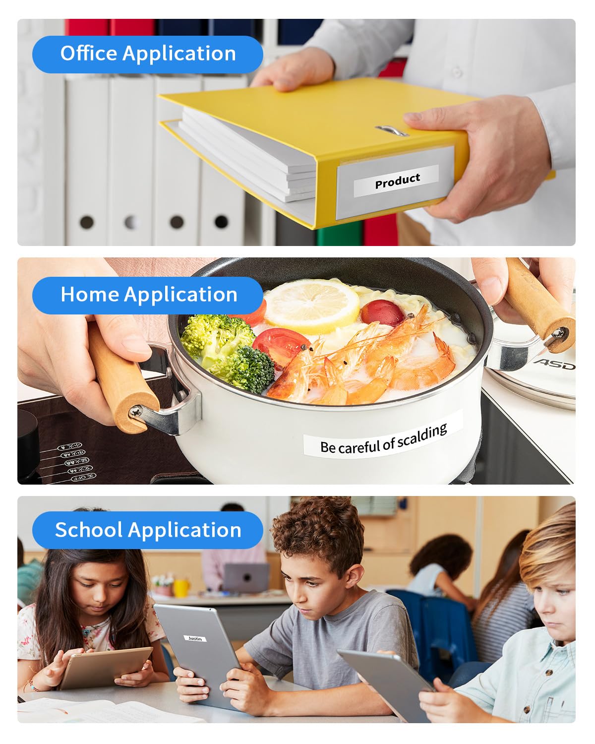 5PK Tze-231 PTH110 D210 Label Maker Tape 12mm Compatible with Brother P Touch Label Tape 12mm Tze231, Compatible for Brother P-Touch PT-D200 D220 D400AD H110 H200BP D600 1230, Tze Tz 12 mm 0.47 White - 5