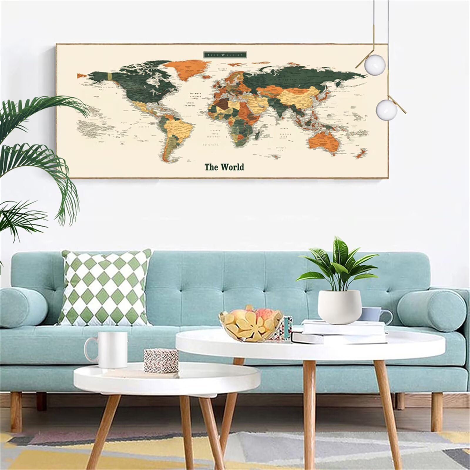 Diamentowy obraz dla dorosłych i dorosłych, mapa świata, zestaw do malowania diamentami, 80 x 199 cm, zestaw do majsterkowania, dla dorosłych, duży zestaw do produkcji mozaiki, dekoracja ścienna, Boże