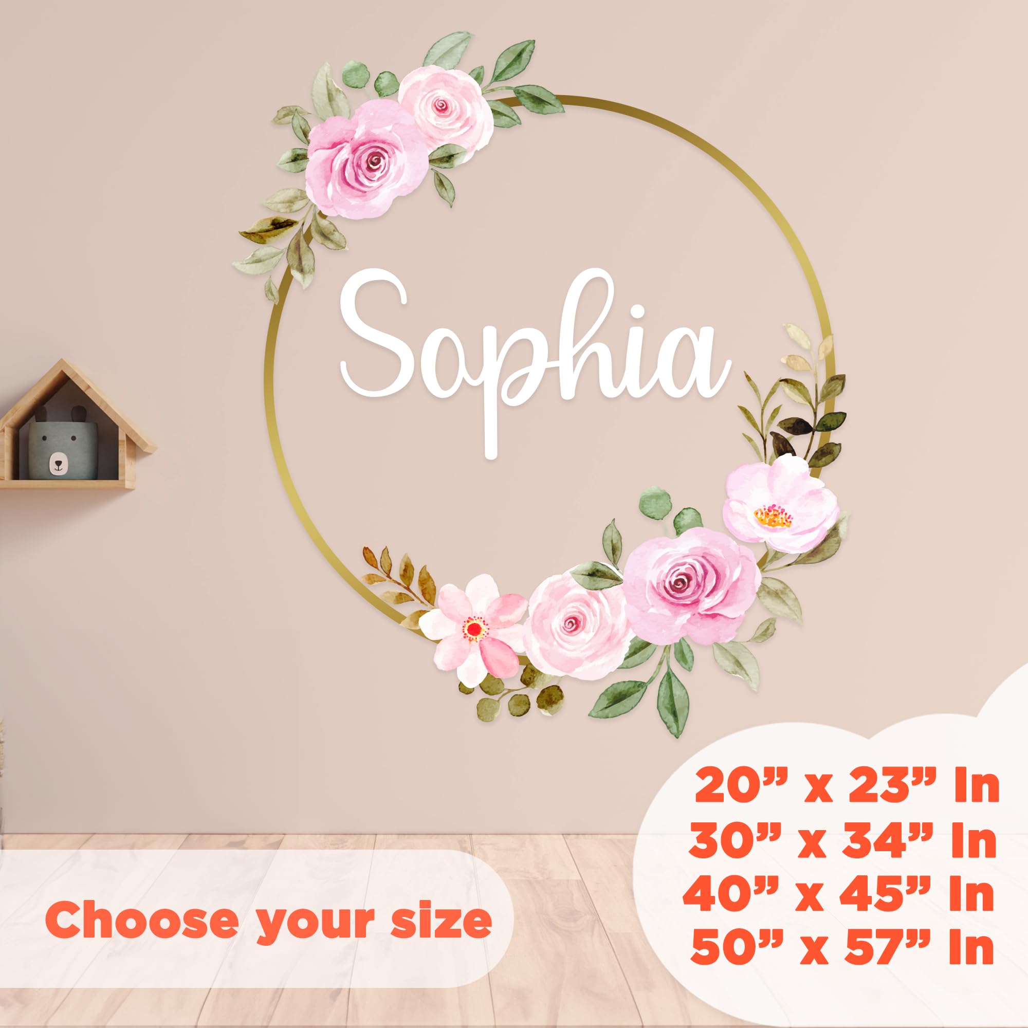 Nombre Personalizado Para Pared Custom Name Wall Decals - Personalized  Fancy Font Letters For Kids Room Decor Multiple Colors Wall Stickers, image size:2000x2000
