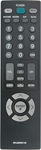 Miniatura 2 de MKJ36998126 Reemplazo remoto para LG TV 32LV2400 42LV4400 47LV4400 55LV4400 32LV2400-UA 47LV4400-UA 55LV4400-UA 42LV4400-UA 32LV24004UA 7LV440 0UA