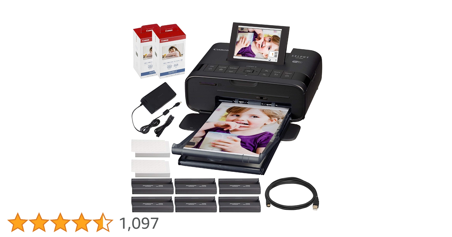 Amazon.co.jp: Canon Selphy cp1300 Compact Photo Printer (ブラック