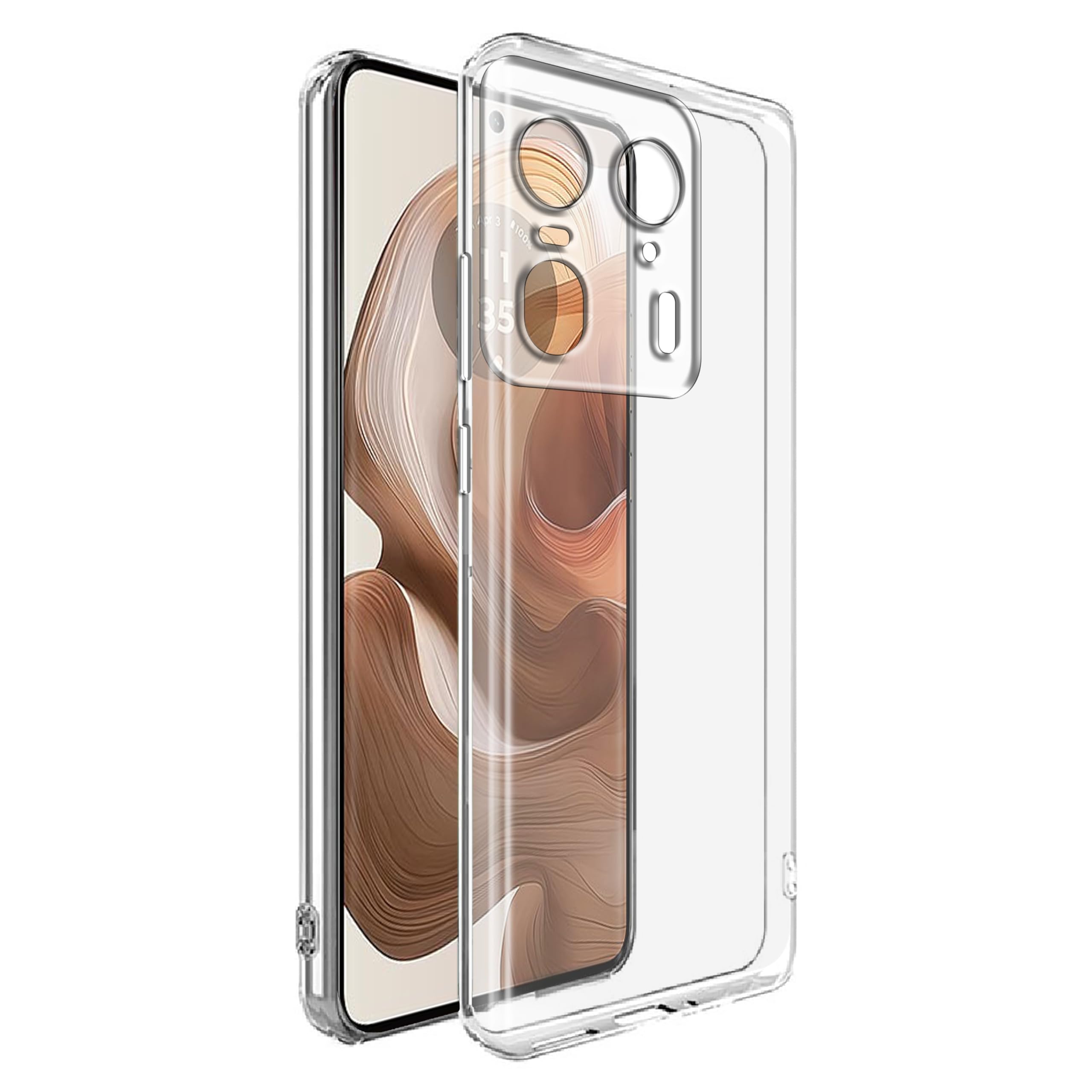 Amazon Brand- Solimo Basic Case for Motorola Moto Edge 50 Ultra 5G (Silicone_Transparent) (B0D7TDCY1L) Amazon Price History, Amazon Price Tracker
