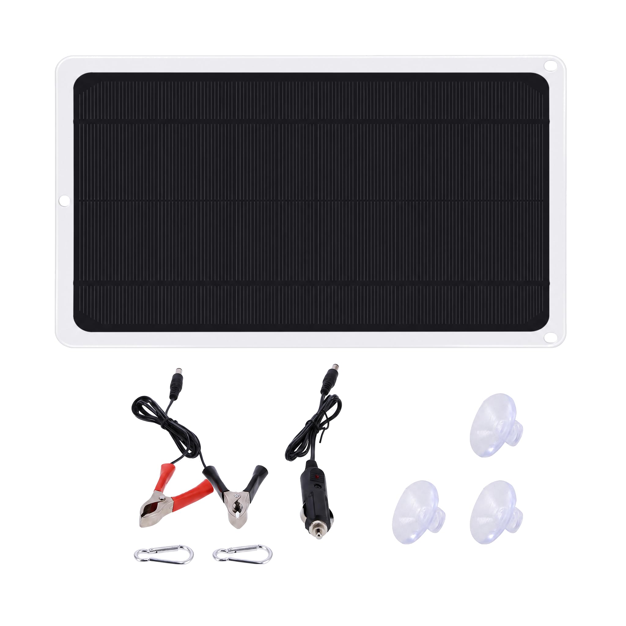 20W 12V Panneau Solaire Haute Efficacité Module PV Puissance pour Bateau de de Batterie, Caravane, RV et Toutes Autres Applications Hors Réseau