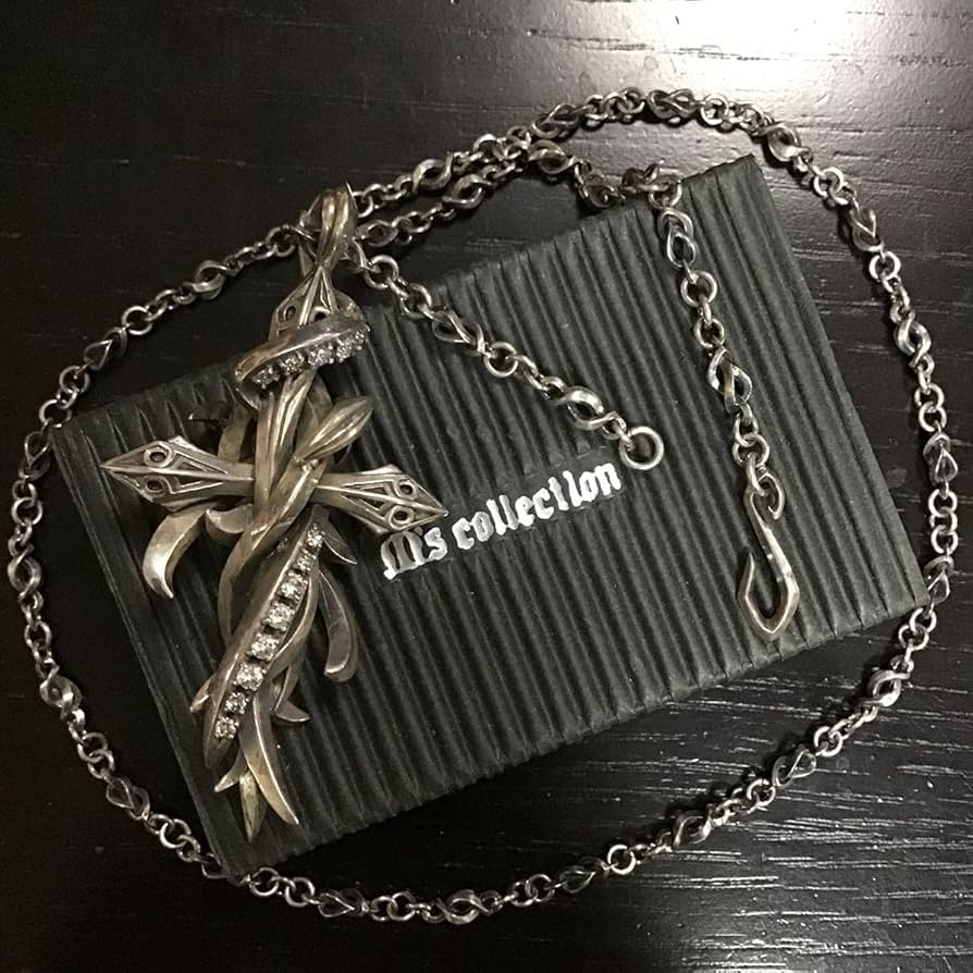 『送料無料！』ヴィンテージクロスペンダント【恒久の時を超え繊細な装飾と頑丈さ！】 frt-xp-019-chain_2.jpg