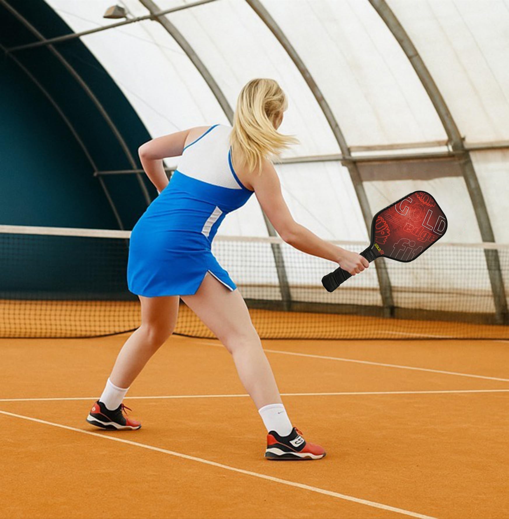 Ensemble de Pagaies de Pickleball, Raquettes en Fibre de Carbone Texturée avec 4 Balles et Sac, Légères, Ergonomiques, Antidérapantes, pour Hommes et Femmes de Tous Niveaux