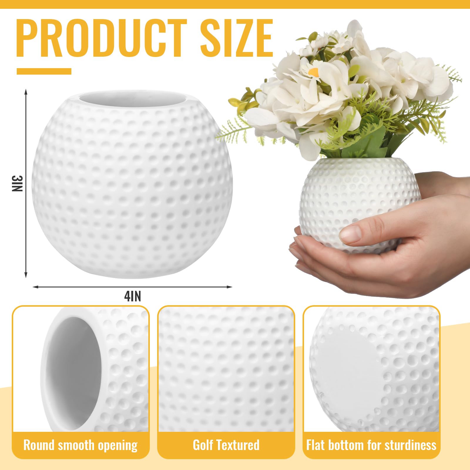 Amazon.com: Teecyhooo 6 Pcs Golf Vase for Table Centerpieces 4