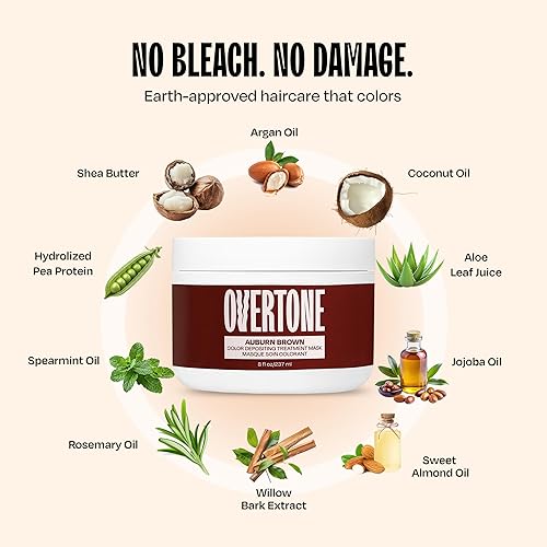 Miniatura 149 de Overtone - Acondicionador de tinte semipermanente para el cabello, 8 onzas, cabello natural y teñido, con manteca de karité y aceite de coco Azul