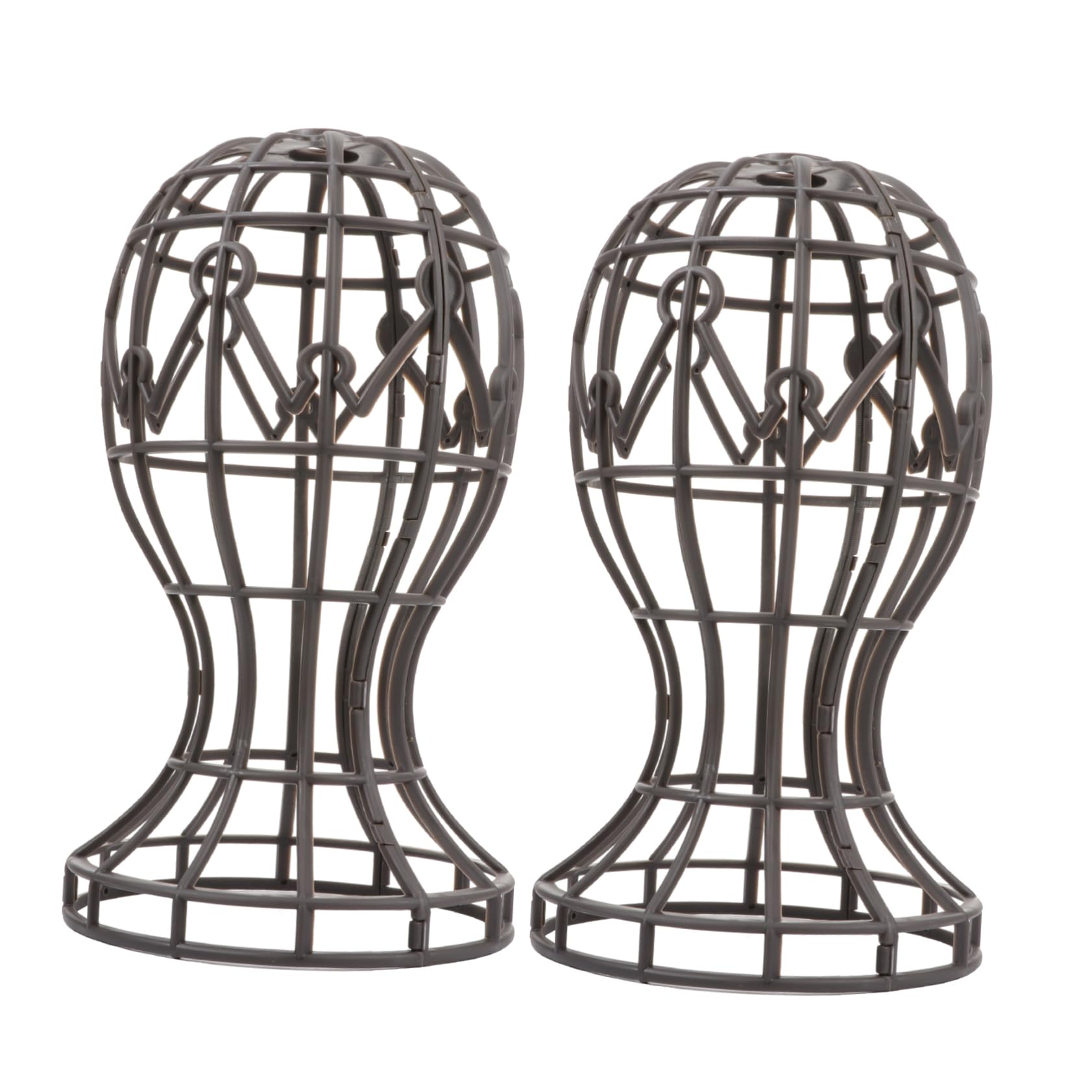 MUCKLILY 2Pcs Wig Head Stand Holder for Display and Styling Durable Mannequin for Home Salon Use for Wigs Hats and Headdresses
