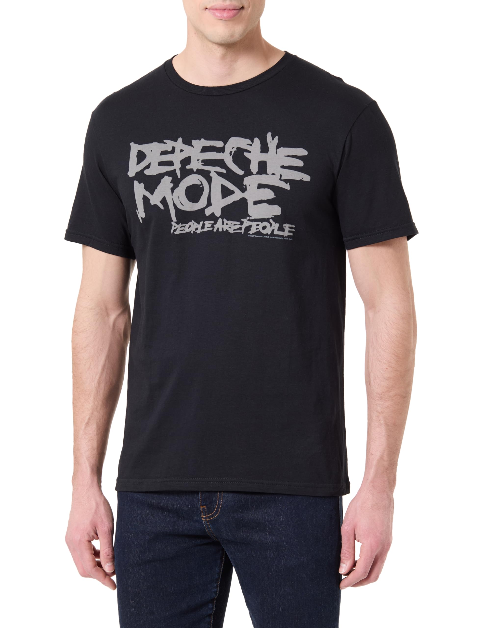 Rock Off Black Depeche Mode - People Are People - T-Shirt - Cotton - Size M - Officially Licensed Merch