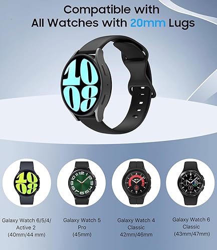 Miniatura 2 de TiMOVO Bands Compatible with Samsung Galaxy Watch 654 Band 4044mm,Watch 5 Pro 45mm,Galaxy Watch 6 Classic 4347mmWatch 4 Classic Band