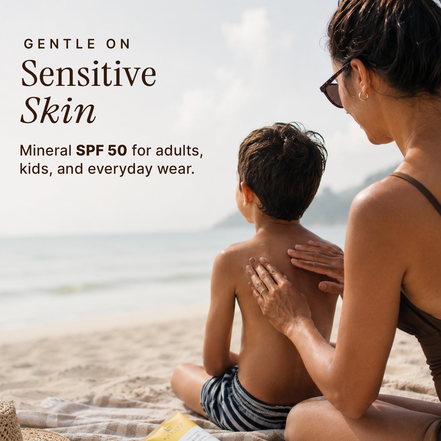 100% Mineral Zinc Oxide Sunscreen SPF 50 Vanilla Coconut 4 Fl Oz
