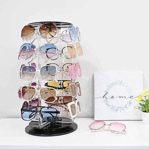 Miniatura 7 de Mooca pantalla giratoria acrílica para gafas, 24 armazones