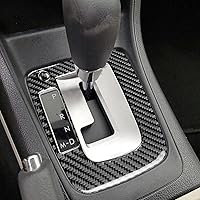 Vista 3 de Panel de cambio de marchas de fibra de carbono real para consola central, marco externo, accesorios para el interior del automóvil, adhesivo