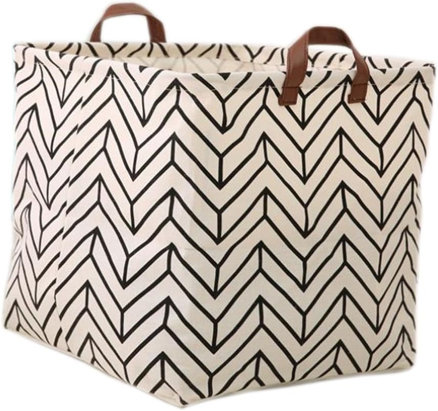 Mvchifay Large Canvas Storage Baskets with Handle Christmas