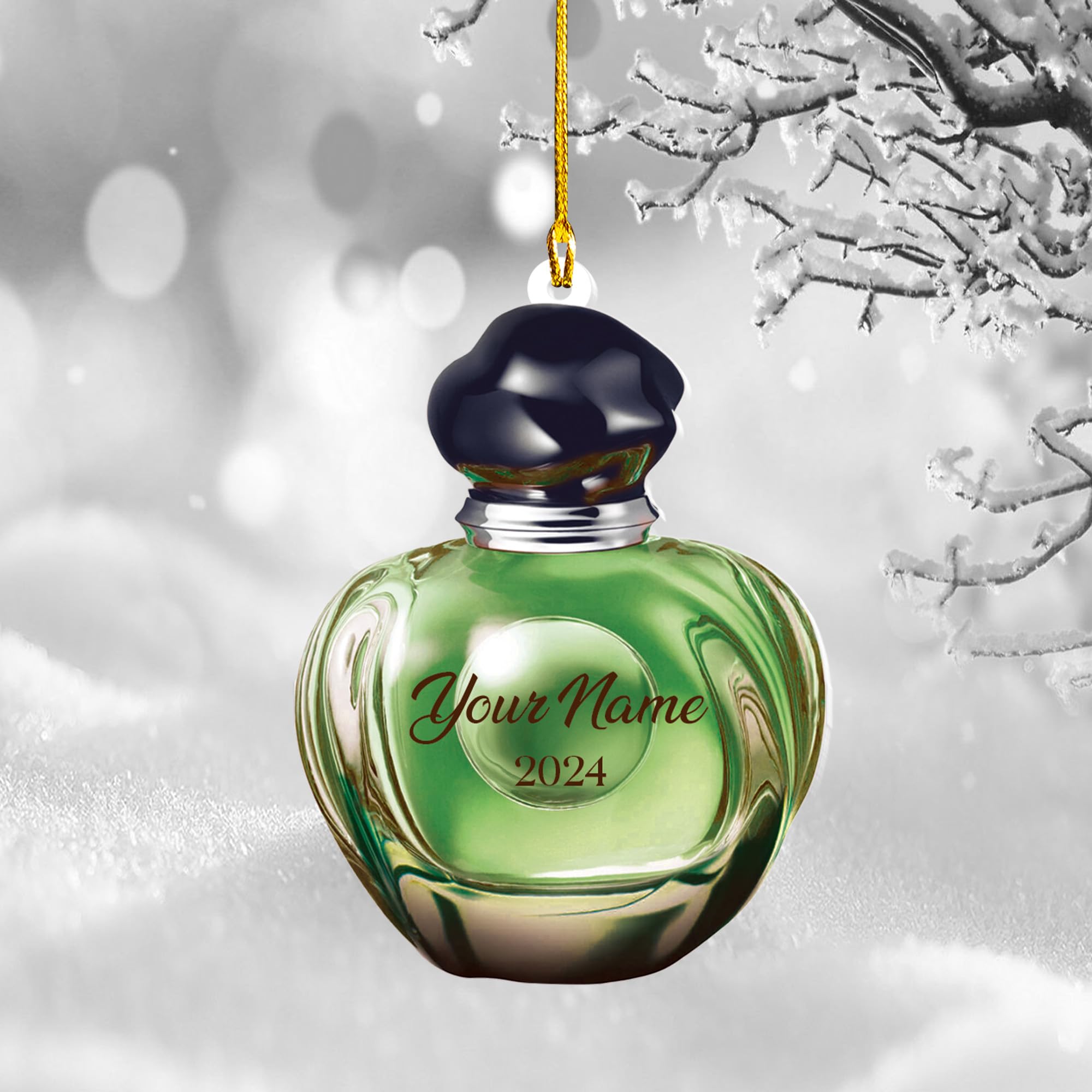 Amazon.com: Mostefy Personalized Perfume Bottle Ornament 2024